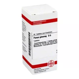 PANAX GINSENG D 6 δισκία, 80 κάψουλες