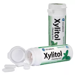 MIRADENT Τσίχλα ξυλιτόλης με δυόσμο, 30 τμχ