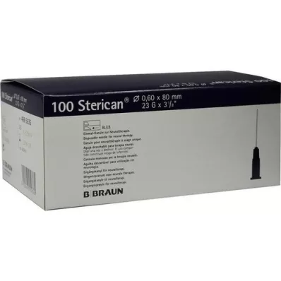 STERICAN Κάνουλες 23 Gx3 1/5 0,6x80 mm, 100 τεμ