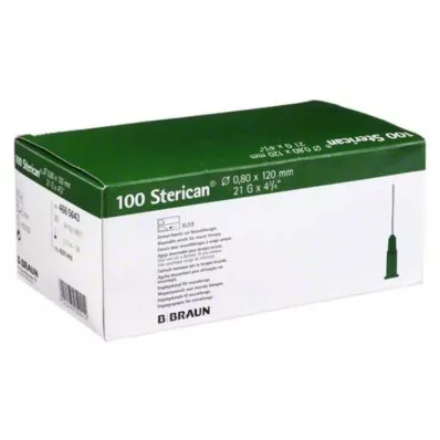 STERICAN Κάνουλες 21 Gx4 4/5 0,8x120 mm, 100 τεμ