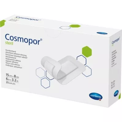 COSMOPOR Αποστειρωμένος επίδεσμος τραύματος 8x15 cm, 25 τεμάχια