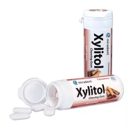 MIRADENT Τσίχλα ξυλιτόλης κανέλα, 30 τμχ