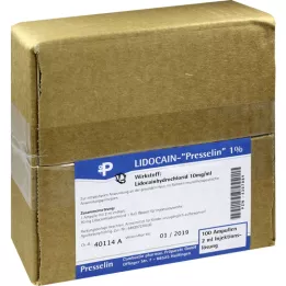 LIDOCAIN PRESSELIN Ενέσιμο διάλυμα 1%, 100Χ2 ml