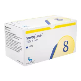 NOVOFINE 8 βελόνες 0,30x8 mm, 100 τεμ