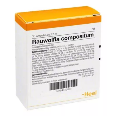 Φύσιγγες Rauwolfia Compositum, 10 τεμ