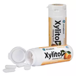 MIRADENT Τσίχλα ξυλιτόλης φρούτων, 30 τμχ