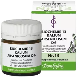 BIOCHEMIE 13 Kalium arsenicosum D 6 δισκία, 80 τεμάχια