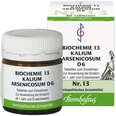 BIOCHEMIE 13 Kalium arsenicosum D 6 δισκία, 80 τεμάχια