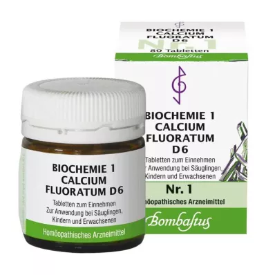 BIOCHEMIE 1 Calcium fluoratum D 6 δισκία, 80 τεμάχια