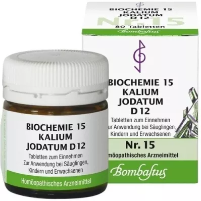 BIOCHEMIE 15 Potassium iodatum D 12 δισκία, 80 τεμάχια