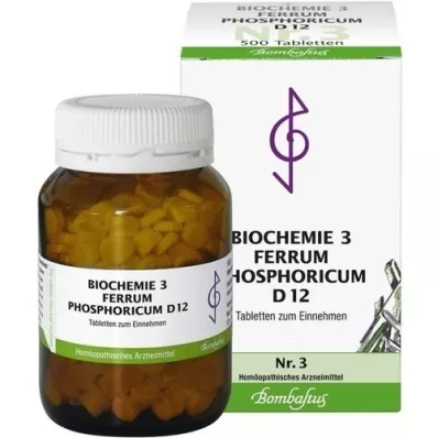 BIOCHEMIE 3 Ferrum phosphoricum D 12 δισκία, 500 τεμάχια