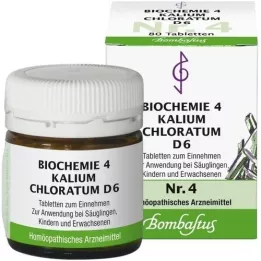 BIOCHEMIE 4 Χλωριούχο κάλιο D 6 δισκία, 80 τεμάχια