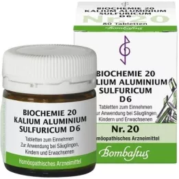 BIOCHEMIE 20 Potassium aluminium sulphuricum D 6 δισκία, 80 τεμάχια
