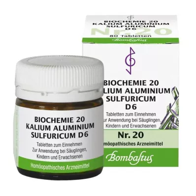 Biochemistry 20 Potassium aluminium sulfuricum D 6 ταμπλέτες, 80 τεμ