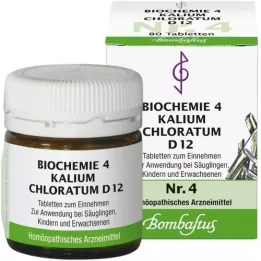 BIOCHEMIE 4 Χλωριούχο κάλιο D 12 δισκία, 80 τεμάχια