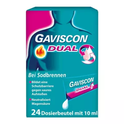 GAVISCON Διπλό 500mg/213mg/325mg Suspens.σε φακελάκι, 24X10 ml GAVISCON Διπλό 500mg/213mg/325mg Suspens.σε φακελάκι, 24X10 ml