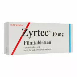 ZYRTEC Επικαλυμμένα με λεπτό υμένιο δισκία, 20 τεμάχια