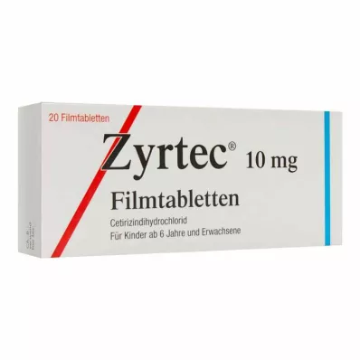 ZYRTEC Επικαλυμμένα με λεπτό υμένιο δισκία, 20 τεμάχια ZYRTEC Επικαλυμμένα με λεπτό υμένιο δισκία, 20 τεμάχια