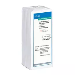 HÖGA-KOMPRESSEN OP 5x5 cm μη αποστειρωμένα 8x, 100 τεμάχια