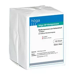 HÖGA-KOMPRESSEN OP 10x10 cm μη αποστειρωμένα 8x, 100 τεμάχια
