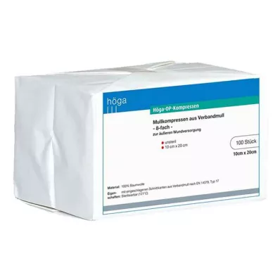 HÖGA-KOMPRESSEN OP 10x20 cm μη αποστειρωμένα 8x, 100 τεμάχια