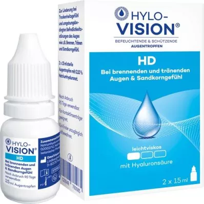 HYLO-VISION HD Οφθαλμικές σταγόνες, 2X15 ml