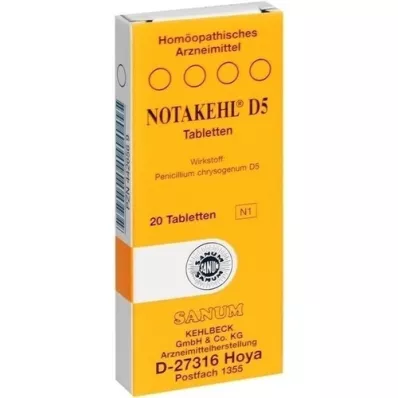 NOTAKEHL D 5 δισκία, 20 τεμάχια