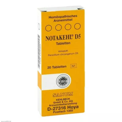 NOTAKEHL D 5 δισκία, 20 τεμάχια