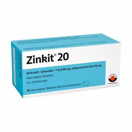 ZINKIT 20 επικαλυμμένα δισκία, 50 τεμάχια