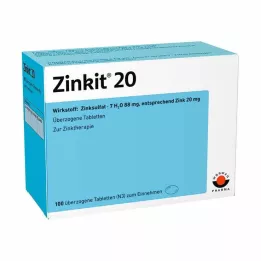 ZINKIT 20 επικαλυμμένα δισκία, 100 τεμάχια