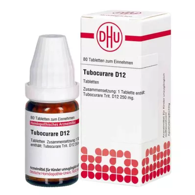 TUBOCURARE D 12 δισκία, 80 κάψουλες