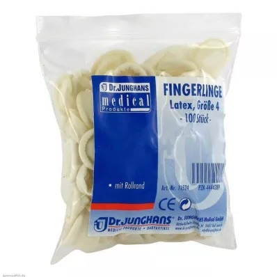 FINGERLING OP Λάτεξ μεγέθους 4 σε ρολό, 100 τεμάχια