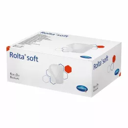 ROLTA μαλακός συνθετικός βαμβακερός επίδεσμος 6 cmx3 m, 6 τεμάχια
