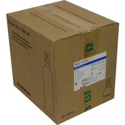 Αλατούχο διάλυμα 0,9% B.Braun SPÜLLÖSUNG Ecolav, 20X250 ml