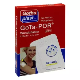 GOTA-POR Επίδεσμοι τραυμάτων 5x7,2 cm αποστειρωμένοι, 5 τεμάχια