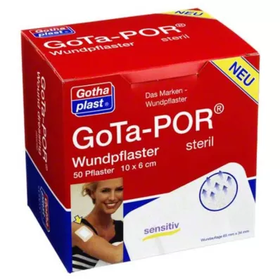 GOTA-POR Επίδεσμοι τραυμάτων αποστειρωμένοι 60x100 mm, 50 τεμάχια GOTA-POR Επίδεσμοι τραυμάτων αποστειρωμένοι 60x100 mm, 50 τεμάχια
