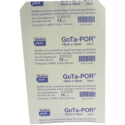 GOTA-POR Επίδεσμοι πληγών αποστειρωμένοι 100x150 mm, 1 τεμ