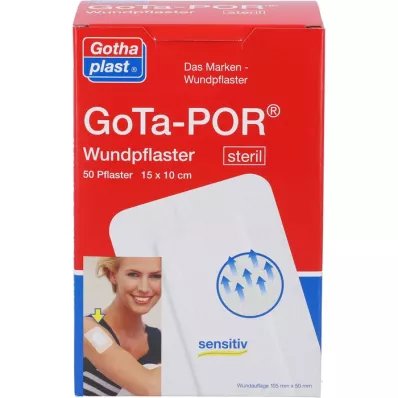 GOTA-POR Επίδεσμοι τραυμάτων αποστειρωμένοι 100x150 mm, 50 τεμάχια