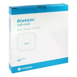 BIATAIN Αφρώδης επίδεσμος 10x10 cm μαλακής κόλλας, 5 τεμ
