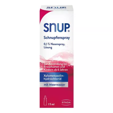 SNUP Ψυκτικό σπρέι 0,1% ρινικό σπρέι, 15 ml