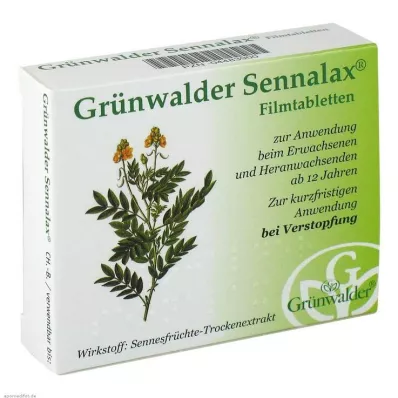 GRÜNWALDER Sennalax επικαλυμμένα με λεπτό υμένιο δισκία, 30 τεμάχια