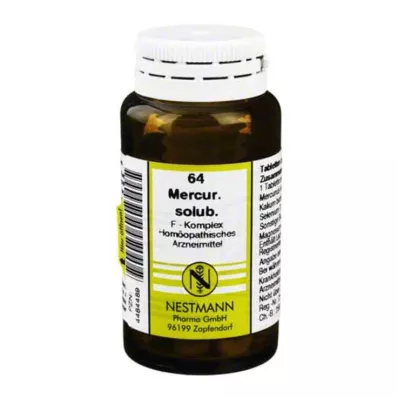 MERCURIUS SOLUBILIS F Complex No.64 δισκία, 120 κάψουλες MERCURIUS SOLUBILIS F Complex No.64 δισκία, 120 κάψουλες