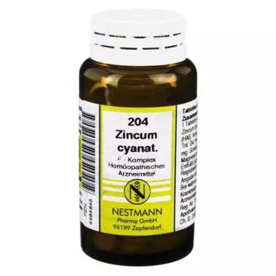 ZINCUM CYANATUM F Complex No. 204 δισκία, 120 κάψουλες