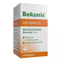 BEKUNIS Dragees Bisacodyl 5 mg δισκία με εντερική επικάλυψη, 45 τεμάχια
