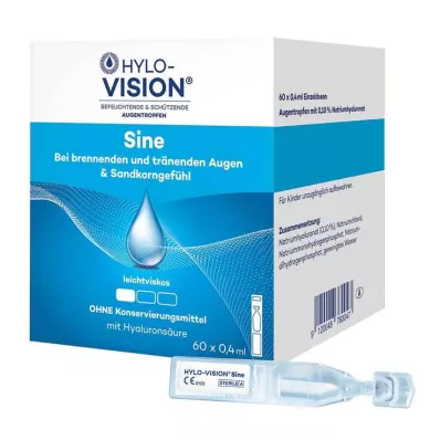 HYLO-VISION πιπέτες μονής δόσης sine, 60X0,4 ml