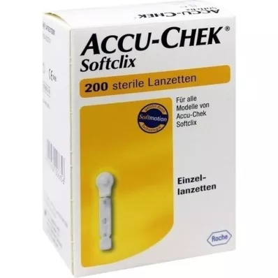ACCU-CHEK Λαντσέτες Softclix, 200 τεμάχια