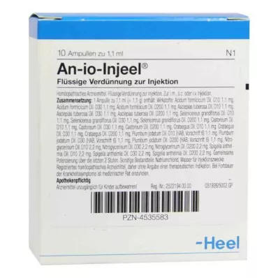 AN-IO Αμπούλες Injeel, 10 τεμάχια