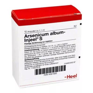 ARSENICUM ALBUM INJEEL Αμπούλες S, 10 τεμ