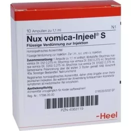 NUX VOMICA INJEEL Αμπούλες S, 10 τεμ