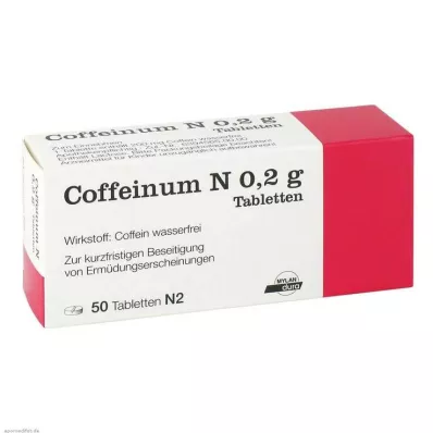 Caffeine N 0,2 g δισκία, 50 τεμ